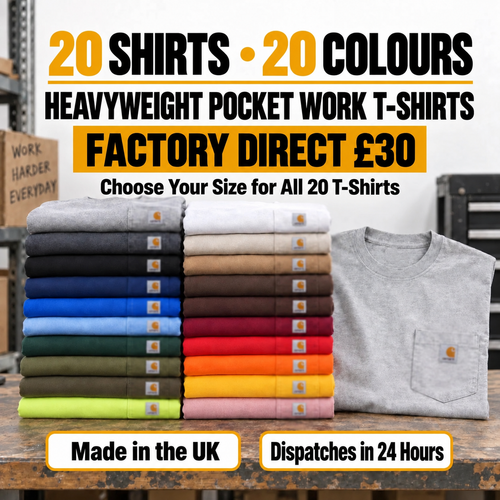 Classic Heavyweight Pocket Work Tee – Relaxed Fit, Built for Everyday Work