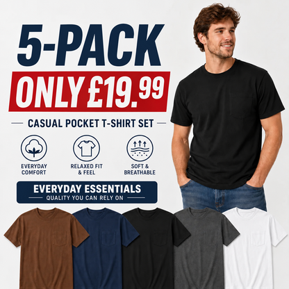 Classic Heavyweight Pocket Work Tee – Relaxed Fit, Built for Everyday Work
