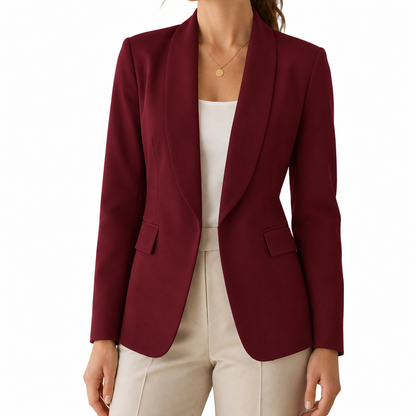 Schluss mit komplizierten Büro-Looks – Damen Blazer mit offener Vorderseite