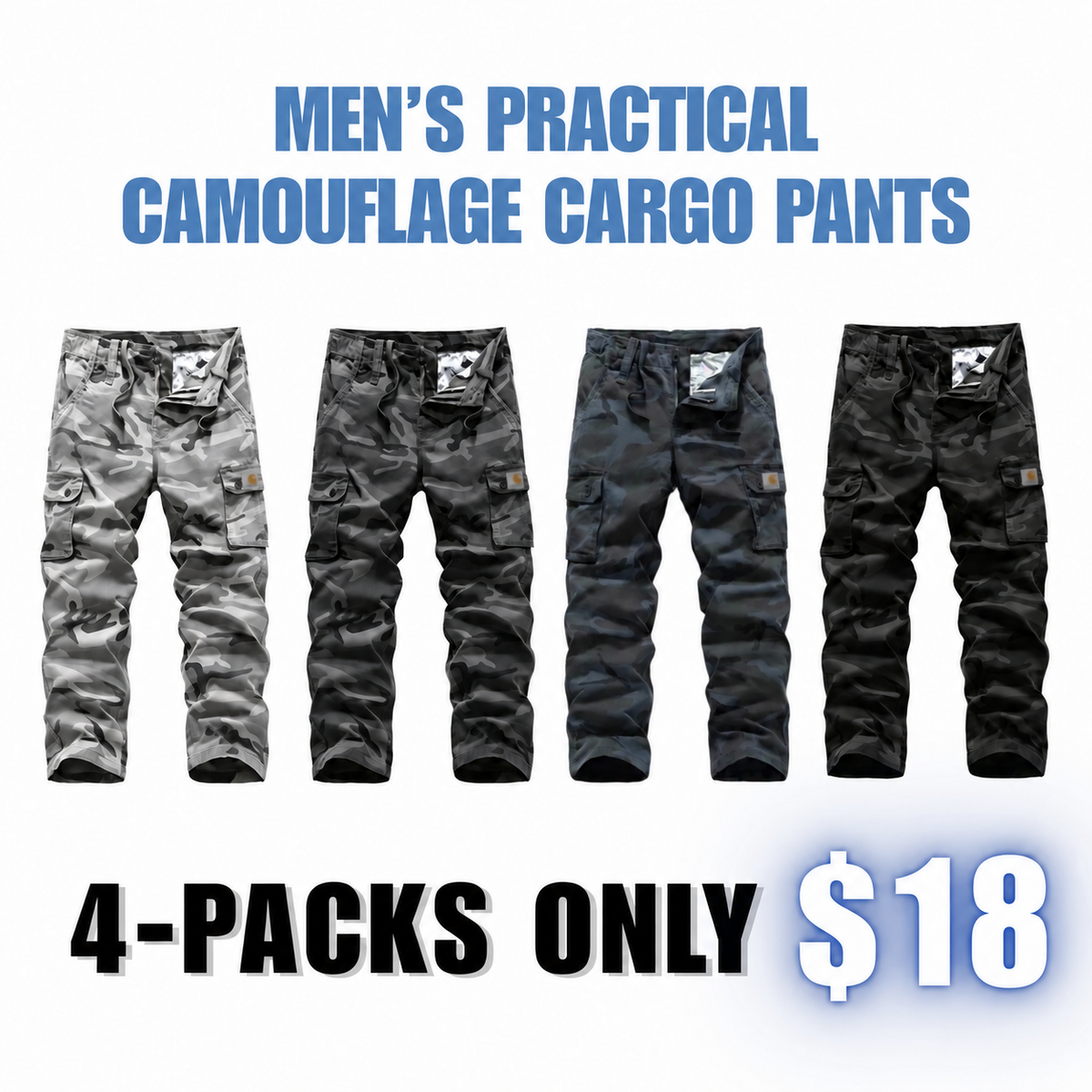 【LAST DAY SALE】Men's practical camouflage cargo pant