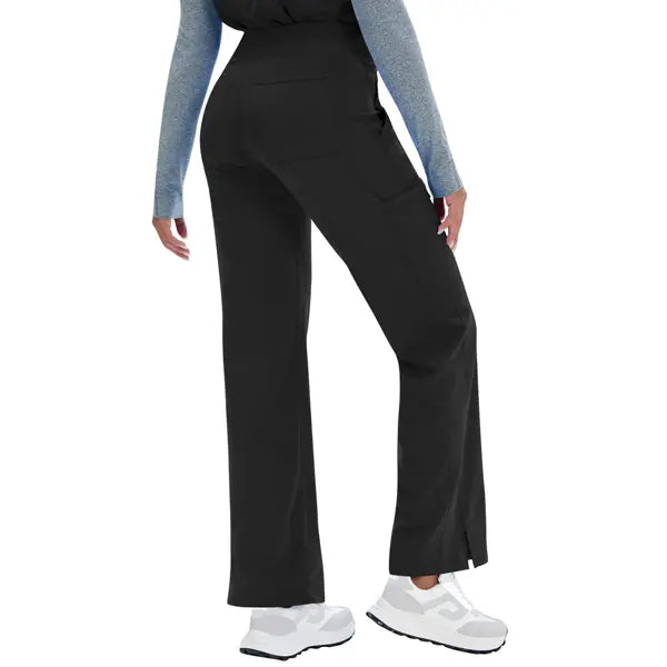 Women's Yoga Scrub Pants - 4-Way Stretch Work Pants with 5 Pockets