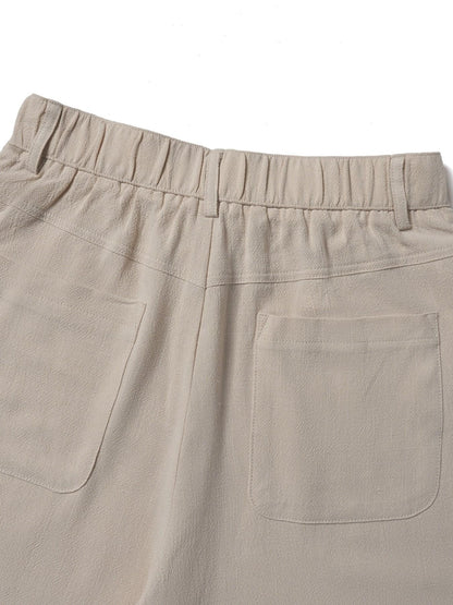 Women's High Waist Linen Palazzo Wide Leg Pants
