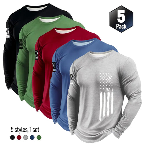 Men's Quick-Dry Long Sleeve Athletic Shirts