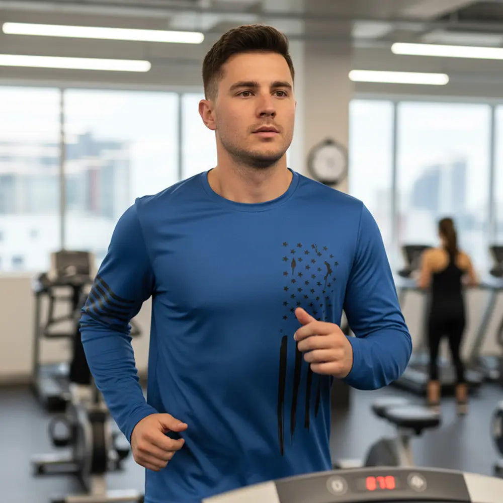 Men's Quick-Dry Long Sleeve Athletic Shirts