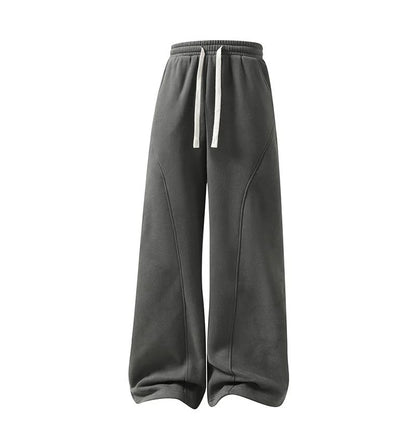 Unisex Fleece Thermal Lined Sweatpants - Oversize Comfort