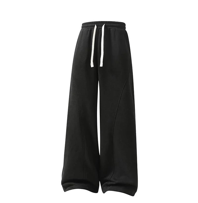 Unisex Fleece Thermal Lined Sweatpants - Oversize Comfort