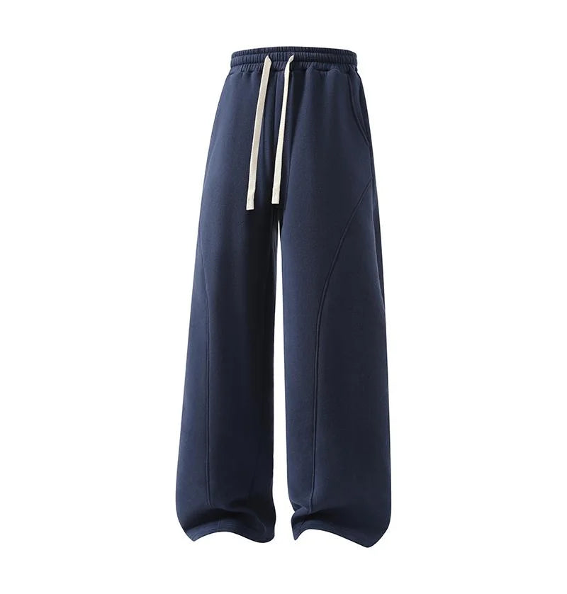 Unisex Fleece Thermal Lined Sweatpants - Oversize Comfort