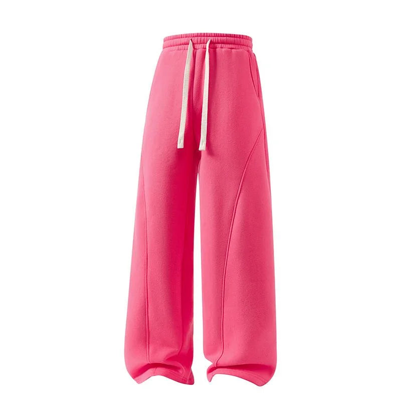 Unisex Fleece Thermal Lined Sweatpants - Oversize Comfort