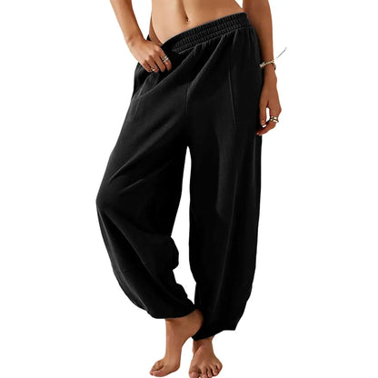 Women's Elastic Waist Wide Leg Palazzo Pants