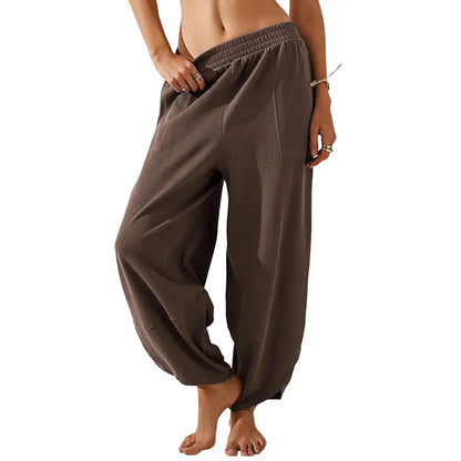 Women's Elastic Waist Wide Leg Palazzo Pants