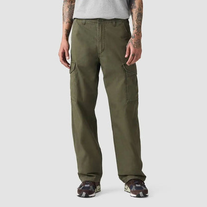 Men's Classic Utility Cargo Pants - Baggy Fit, Durable Fabric