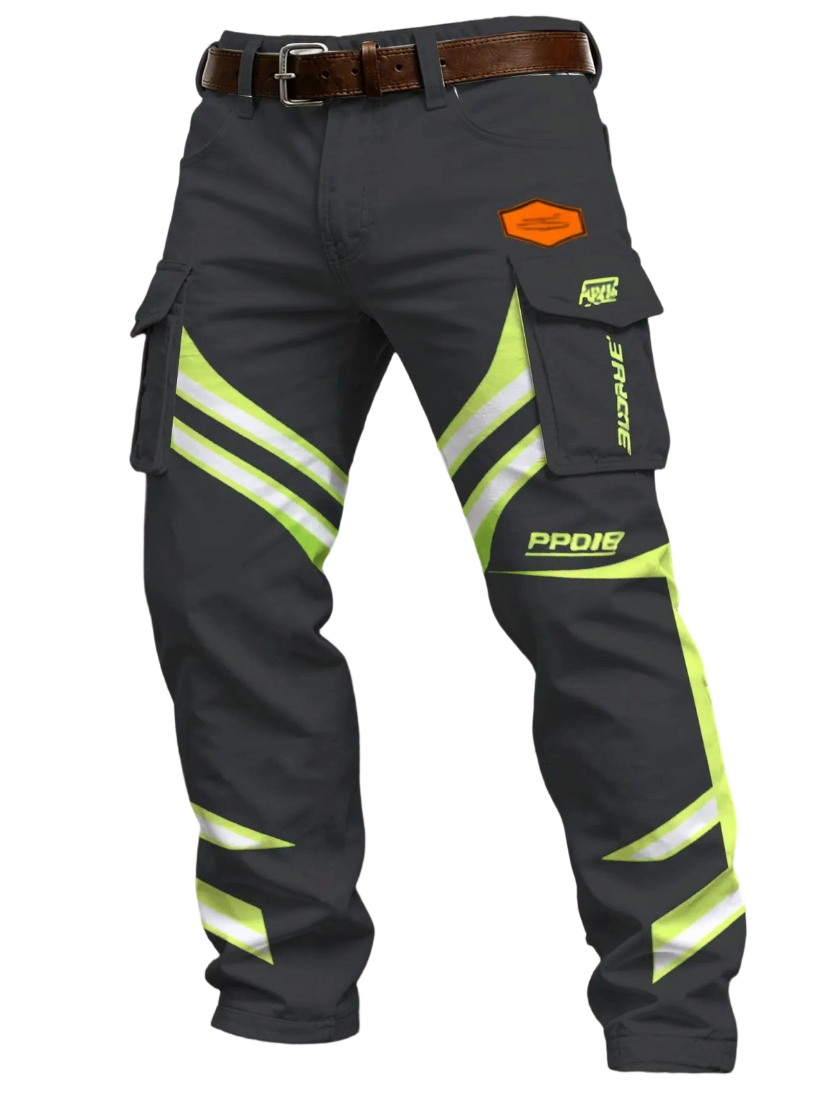 Men's Casual Fall & Winter Button Long Pants with Pockets, Slim Fit Ankle-Length Workwear