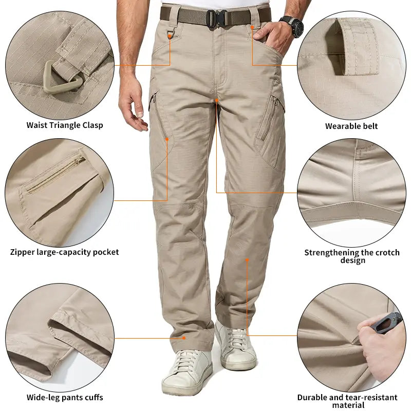 Men's Multi-Pocket Tactical Work Pants