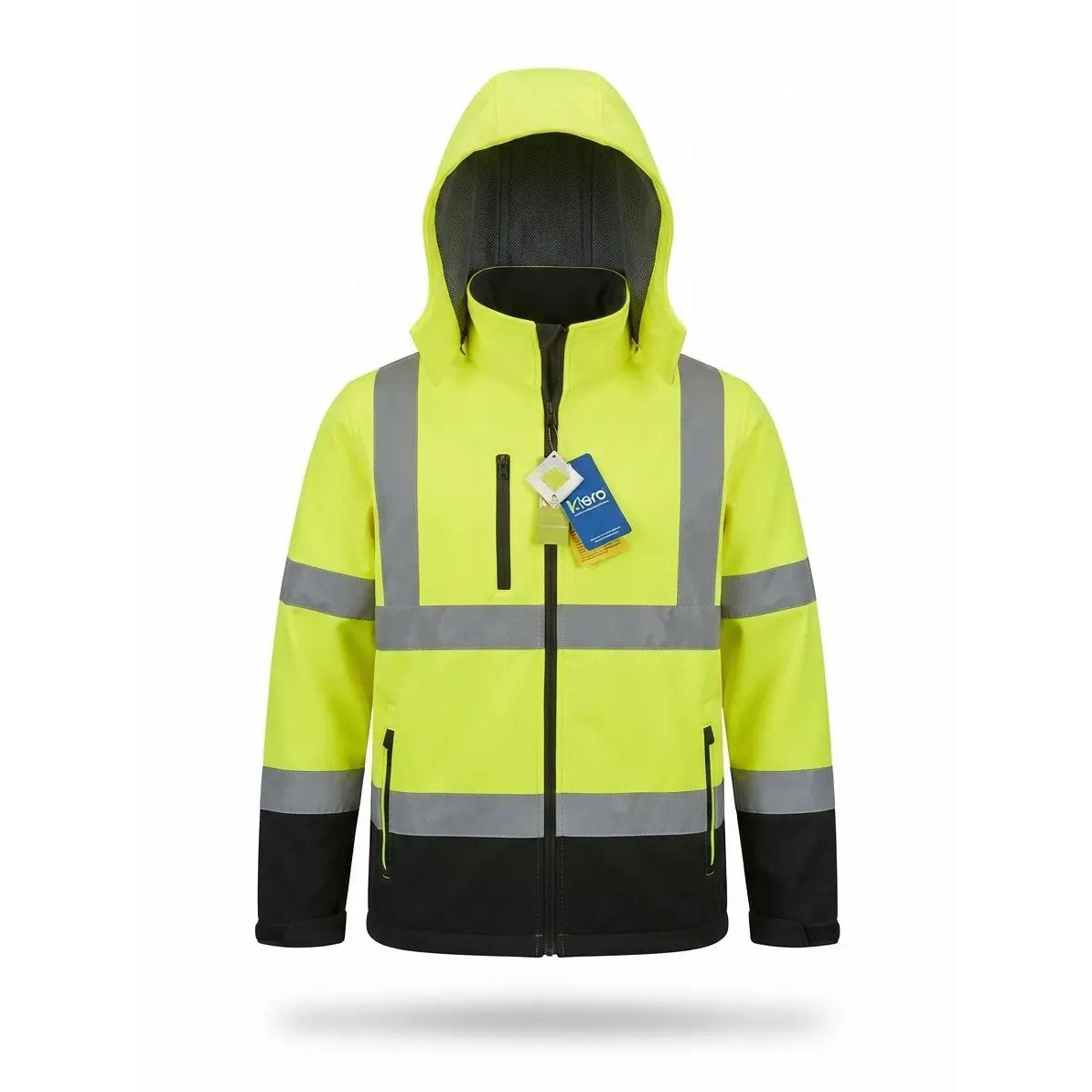 Men's ANSI/EN Certified Hi-Vis Waterproof Fleece Work Jacket