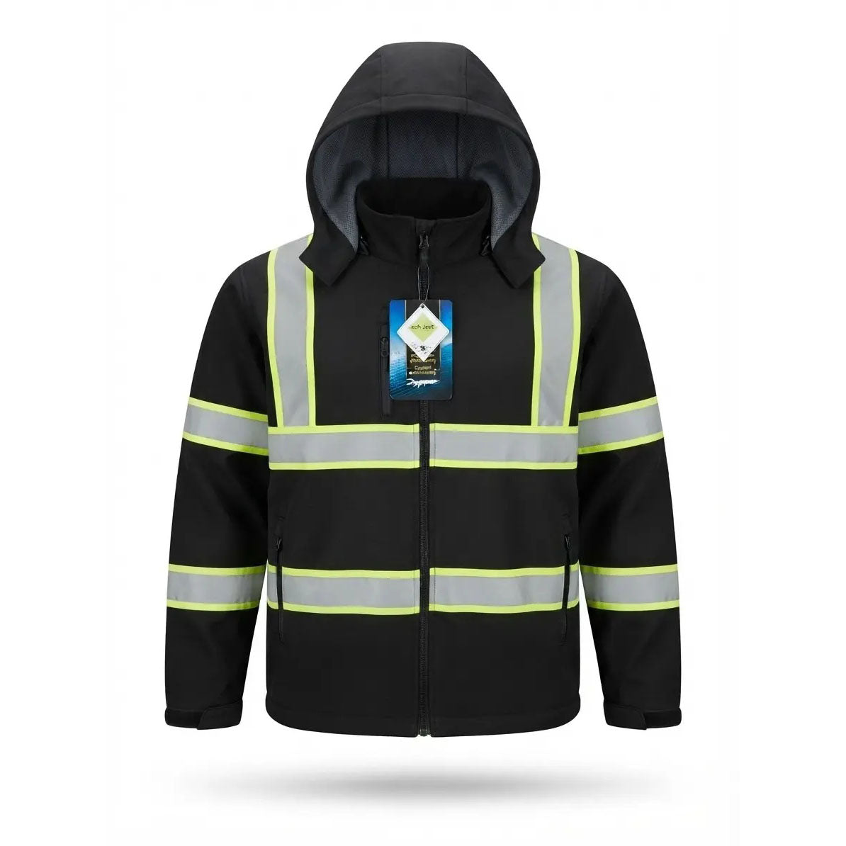 Men's ANSI/EN Certified Hi-Vis Waterproof Fleece Work Jacket