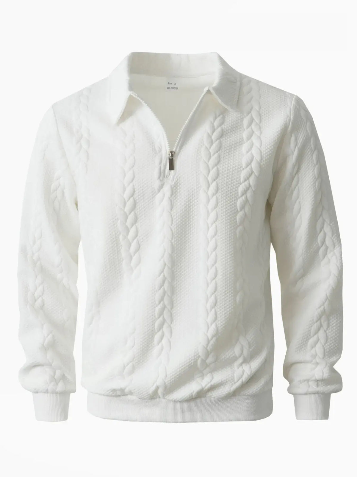 Men's Old Money Half-Zip Knit Polo Sweater