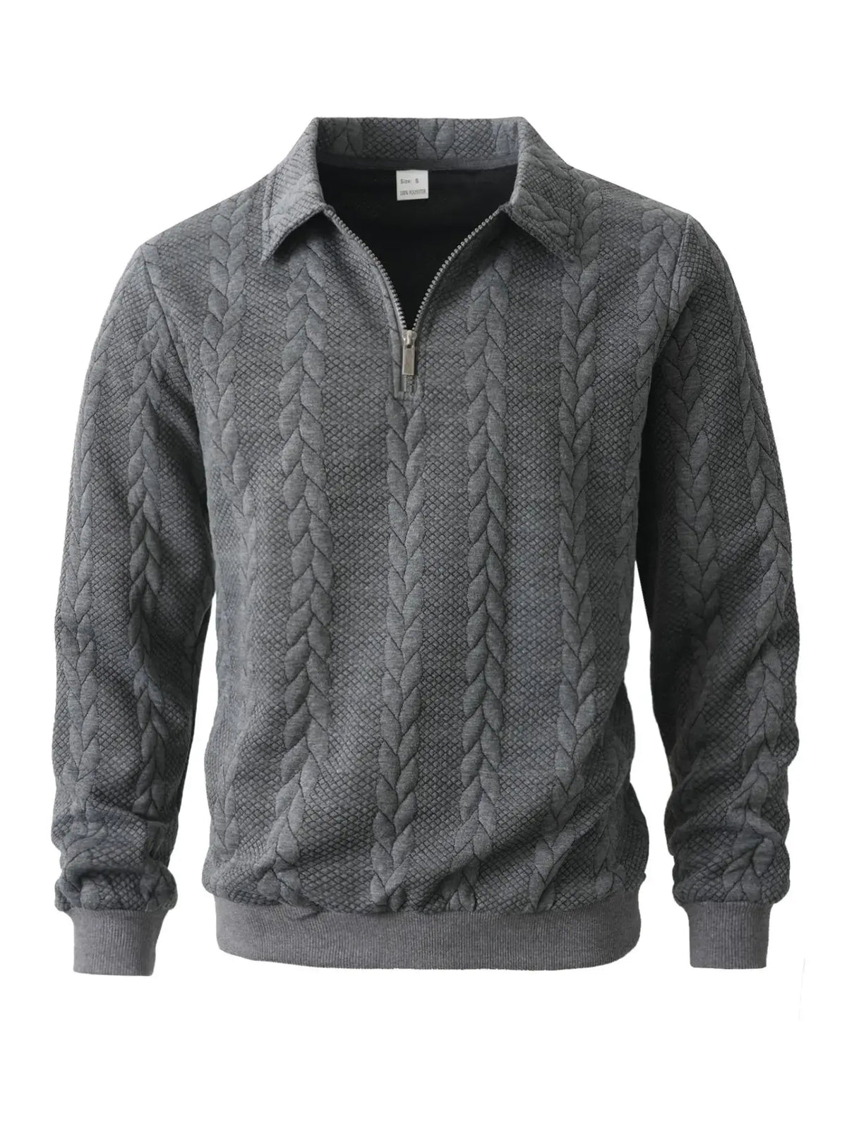 Men's Old Money Half-Zip Knit Polo Sweater