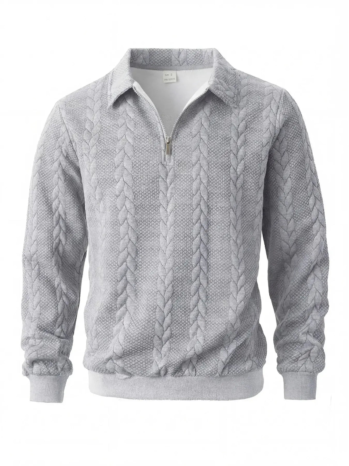 Men's Old Money Half-Zip Knit Polo Sweater