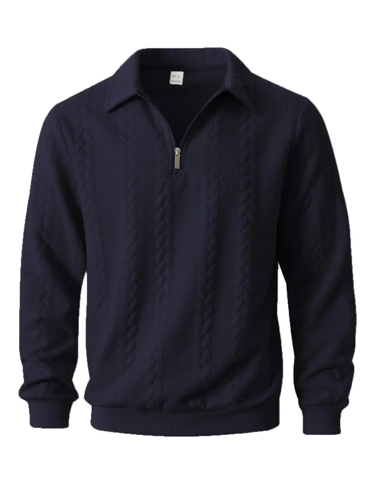 Men's Old Money Half-Zip Knit Polo Sweater