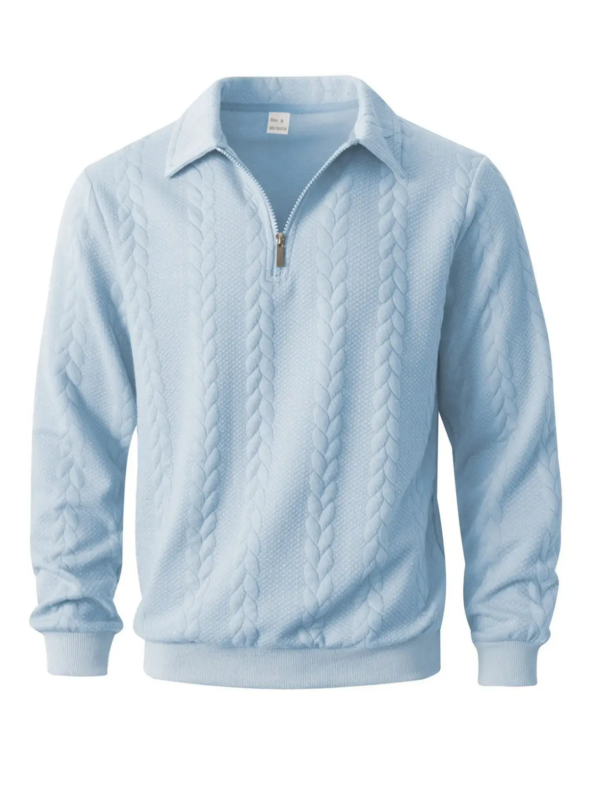 Men's Old Money Half-Zip Knit Polo Sweater