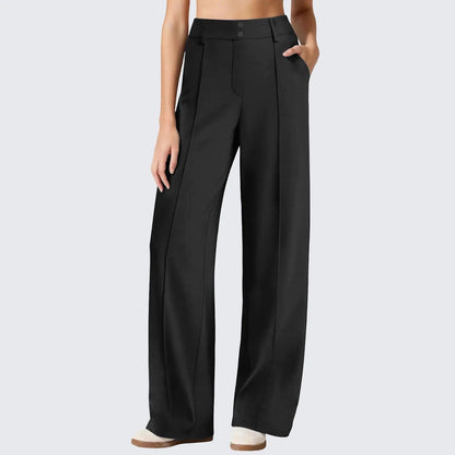 Women's High-Rise Straight Leg Ponte Pants