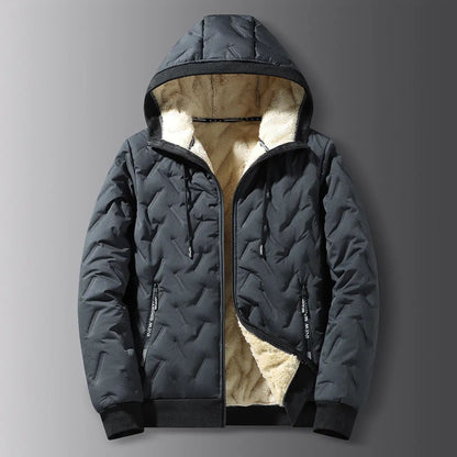 Unisex Windproof Waterproof Winter Jacket – Heavyweight Insulated Hooded Coat with Safety Pocket
