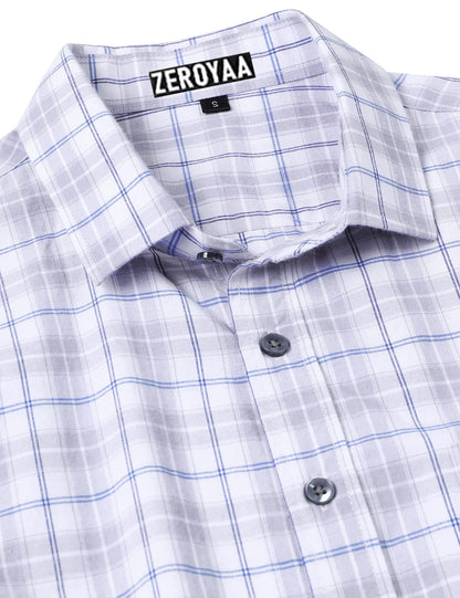 Men's Plaid Long Sleeve Dress Shirt