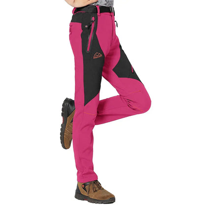 Women's Waterproof Insulated Fleece-Lined Thermal Ski & Hiking Pants
