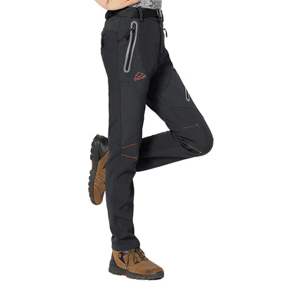 Women's Waterproof Insulated Fleece-Lined Thermal Ski & Hiking Pants