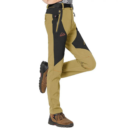 Women's Waterproof Insulated Fleece-Lined Thermal Ski & Hiking Pants