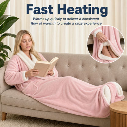 Wearable Electric Clothing With Sleeve And Foot Pockets 5 Heating Levels And Long Heating Times