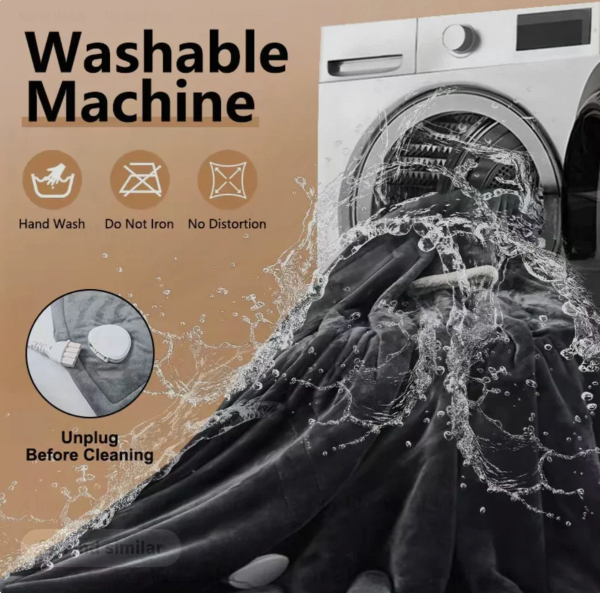 Wearable Electric Clothing With Sleeve And Foot Pockets 5 Heating Levels And Long Heating Times