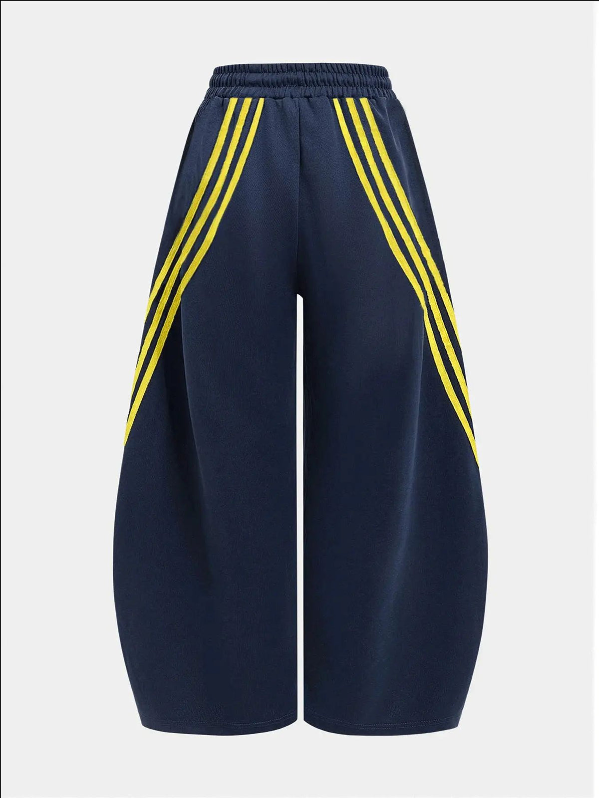Women's Retro Three-Stripe Colorblock Wide Leg Pants