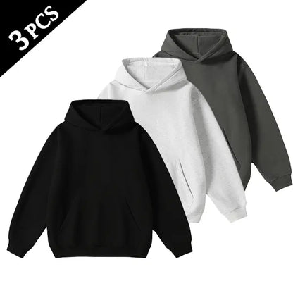 Men's Cotton Blend Hoodie Long Sleeve Pullover Black Beige Casual Wear