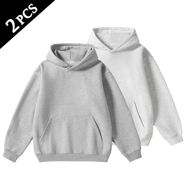 Men's Cotton Blend Hoodie Long Sleeve Pullover Black Beige Casual Wear