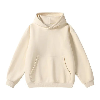Men's Cotton Blend Hoodie Long Sleeve Pullover Black Beige Casual Wear