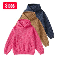 Rose red leopard print + khaki leopard print + navy blue leopard print