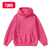 Rose red leopard print