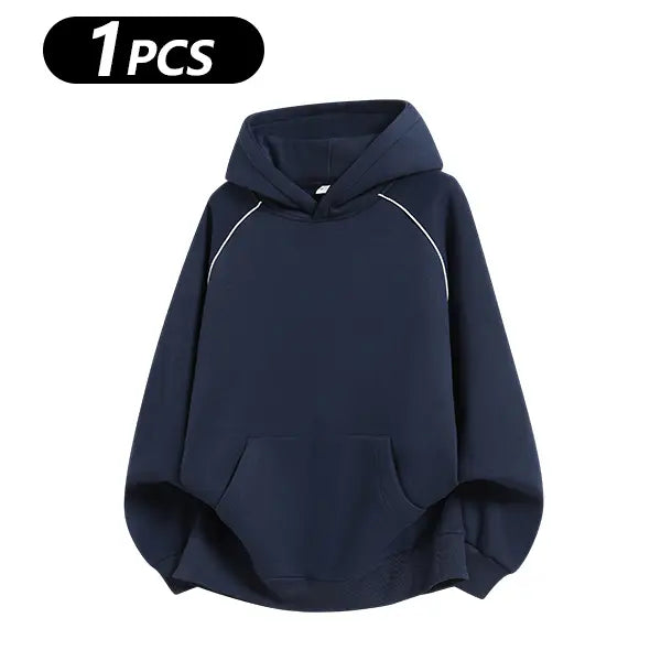 Men's Cotton-Blend Hooded Pullover Sweatshirt