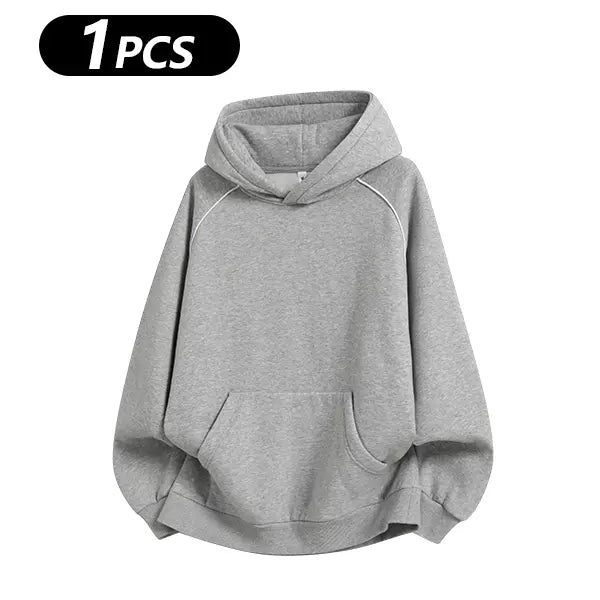 Men's Cotton-Blend Hooded Pullover Sweatshirt