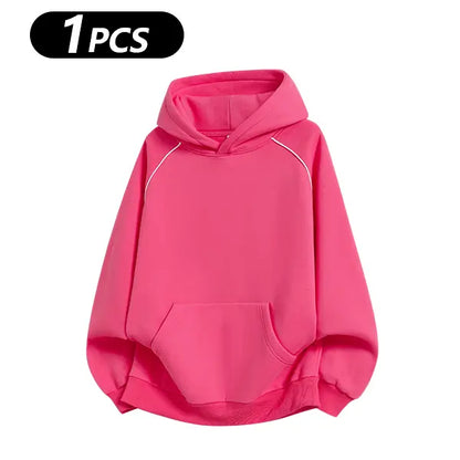 Men's Cotton-Blend Hooded Pullover Sweatshirt