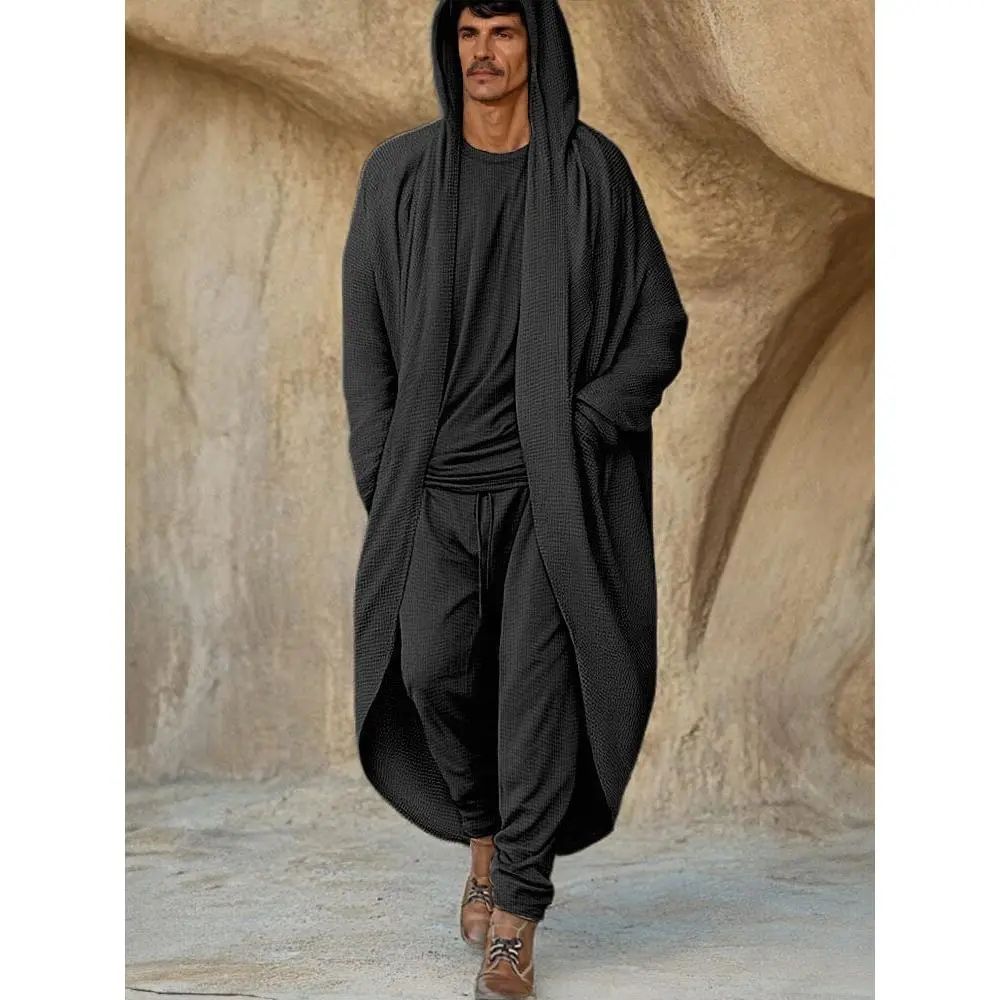 🌍Men's Minimalist 3-Piece Waffle Knit Loungewear Set