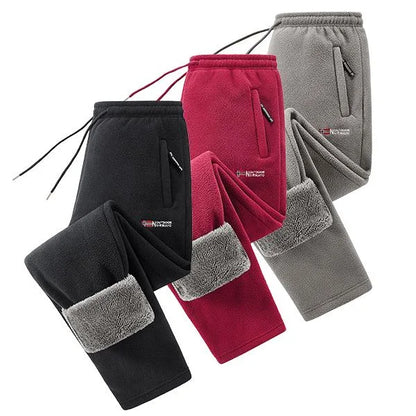 Men's Polar Fleece Thermal Athletic Pants with Thick Insulated Lining