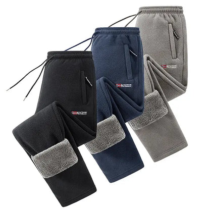 Men's Polar Fleece Thermal Athletic Pants with Thick Insulated Lining