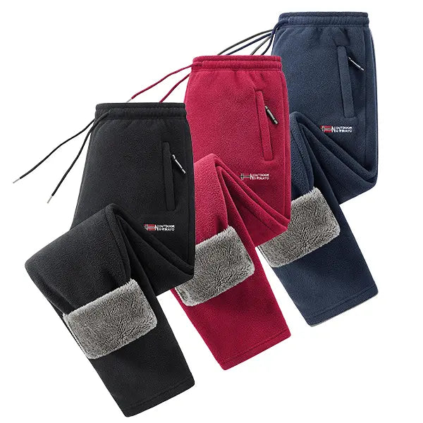 Men's Polar Fleece Thermal Athletic Pants with Thick Insulated Lining