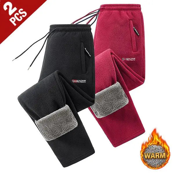 Men's Polar Fleece Thermal Athletic Pants with Thick Insulated Lining