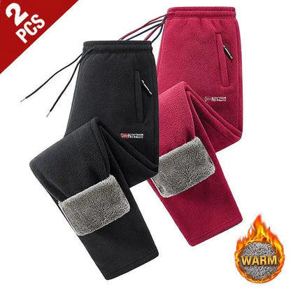 Men's Polar Fleece Thermal Athletic Pants with Thick Insulated Lining