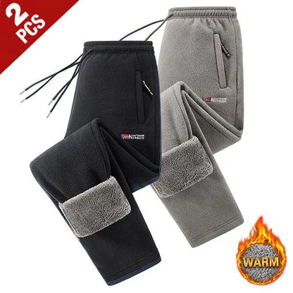 Men's Polar Fleece Thermal Athletic Pants with Thick Insulated Lining