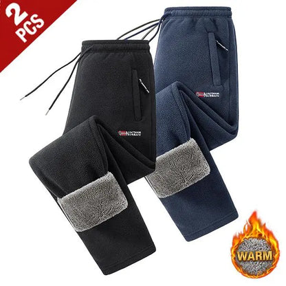 Men's Polar Fleece Thermal Athletic Pants with Thick Insulated Lining