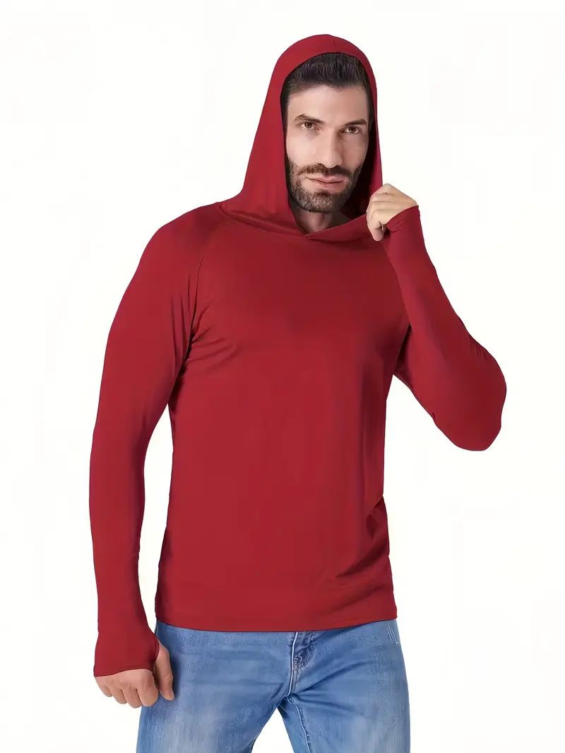 🌟 6 Pieces Hooded Long Sleeve Shirts for Men 🌟